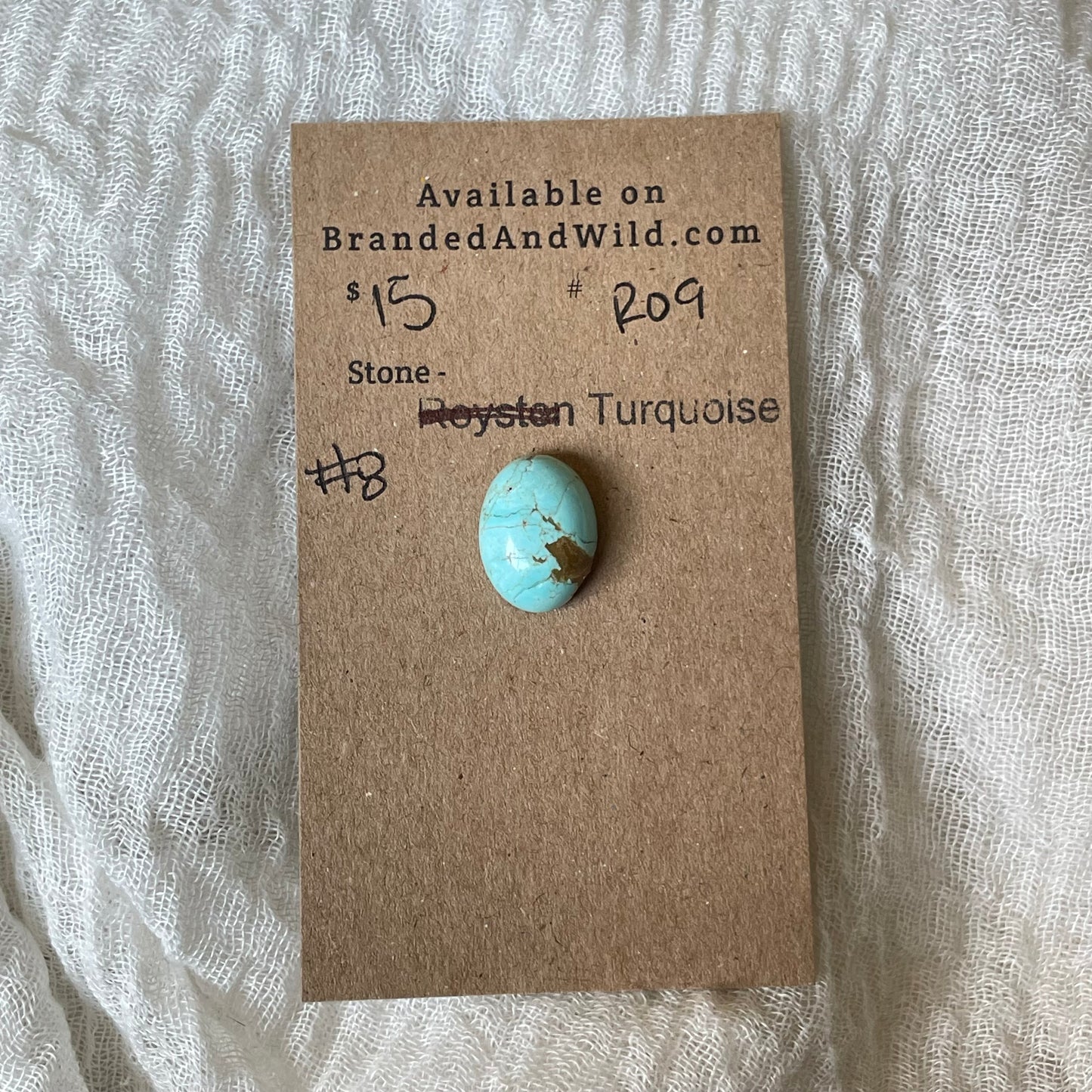 #8 Turquoise Cabochon - R09 C0867ECF-7C2F-49FC-ADEE-CB13AD9D6DDC Brandedandwild.com