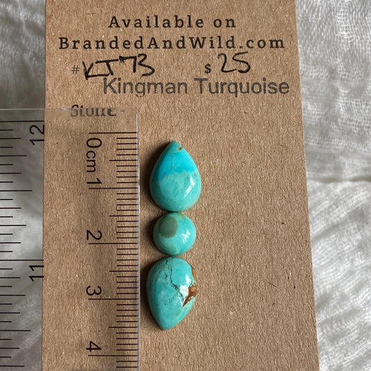 Kingman Turquoise Cabochon - KT73 C0868C42-228D-45EF-AA45-570D61F5C9B9 Brandedandwild.com