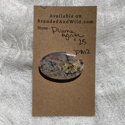 Plume Agate Cabochon - PA12