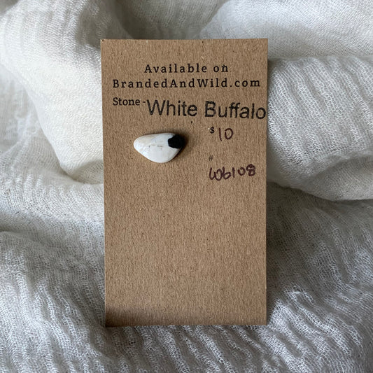 White Buffalo Cabochon - WB108