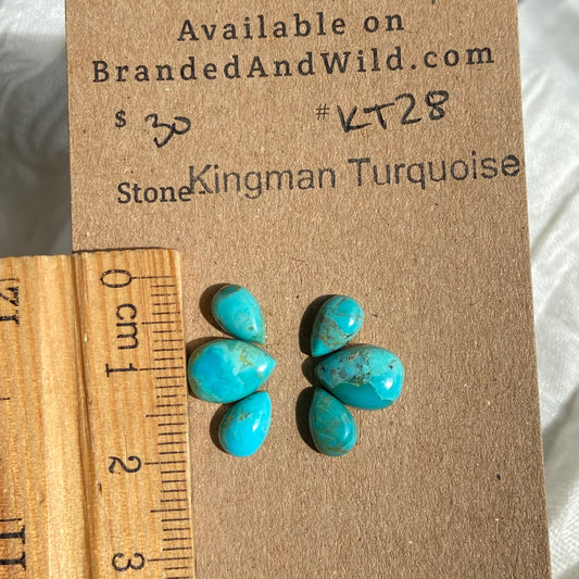 Kingman Turquoise Cabochon - KT28 C0CC8C5A-0D38-45FB-8114-D987C307BB3E Brandedandwild.com