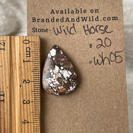 Wild Horse Cabochon - WH05 C108DD22-581B-4AD8-98BD-610BE1DC59A9 Brandedandwild.com