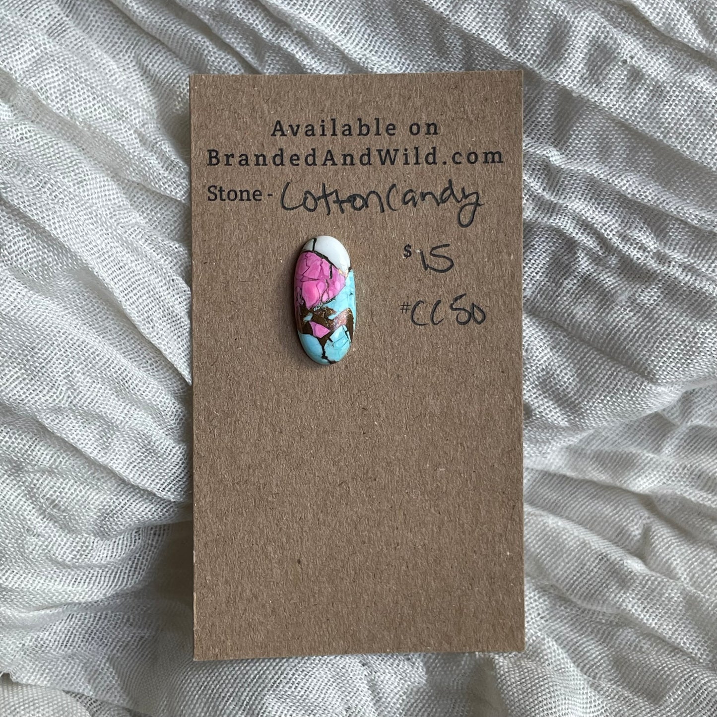Cotton Candy Cabochon - CC50 C10A7526-A6A1-42EE-A74E-D24BA1FF6046 Brandedandwild.com