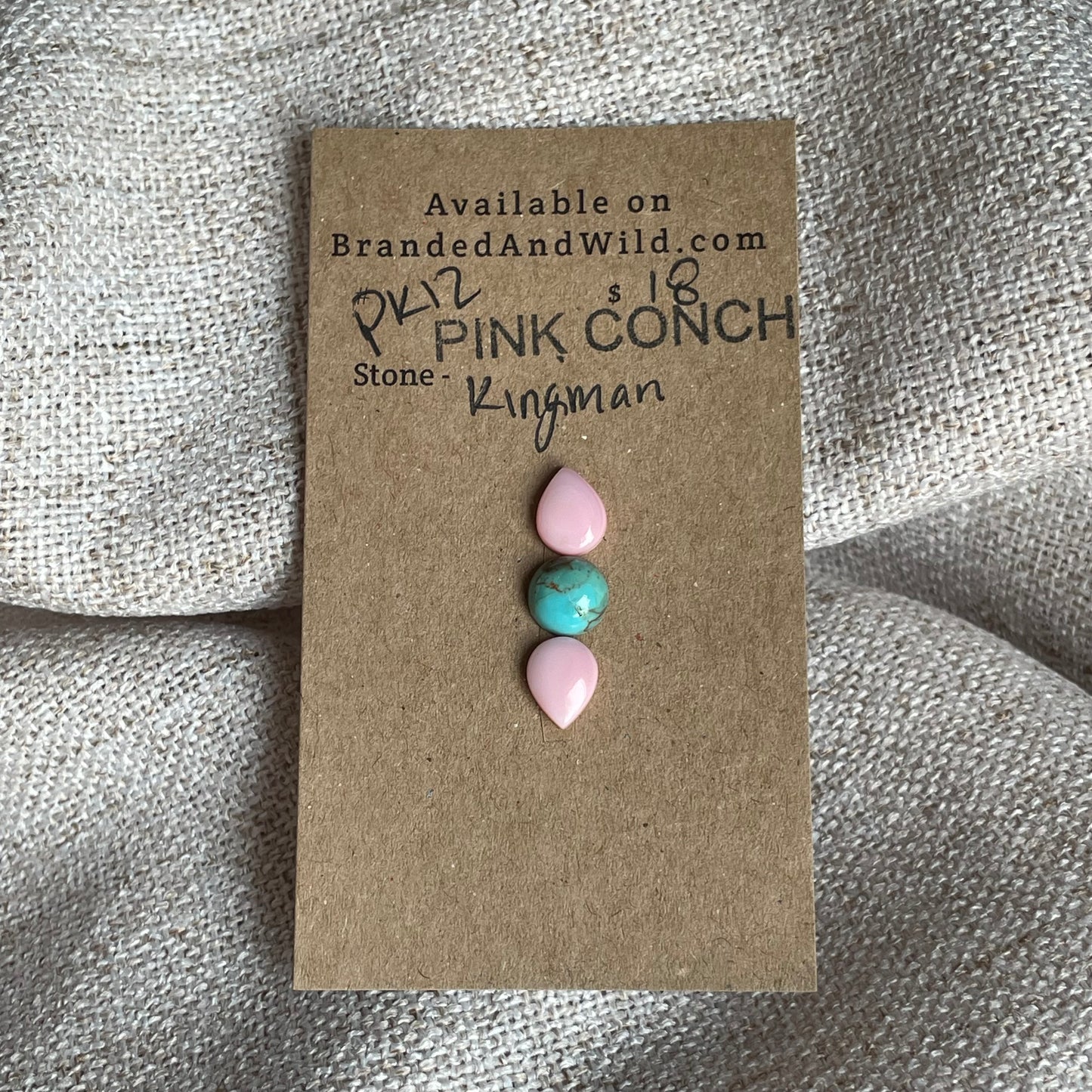 Pink Conch / Kingman Cabochon - PK12