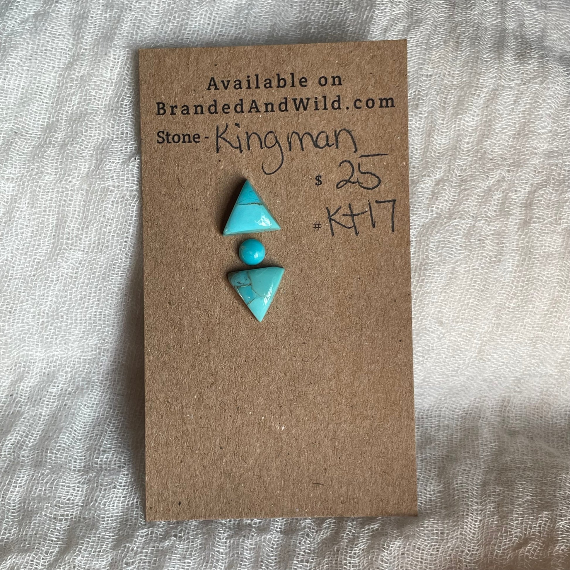 Kingman Turquoise Cabochon - KT17 C14FB060-8EAE-4353-8D03-6450AE5E3F17 Brandedandwild.com