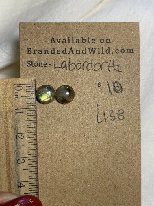 Labradorite Cabochon - L138 C159AD85-3FB3-4A99-9125-5EDF5B472B34 Brandedandwild.com
