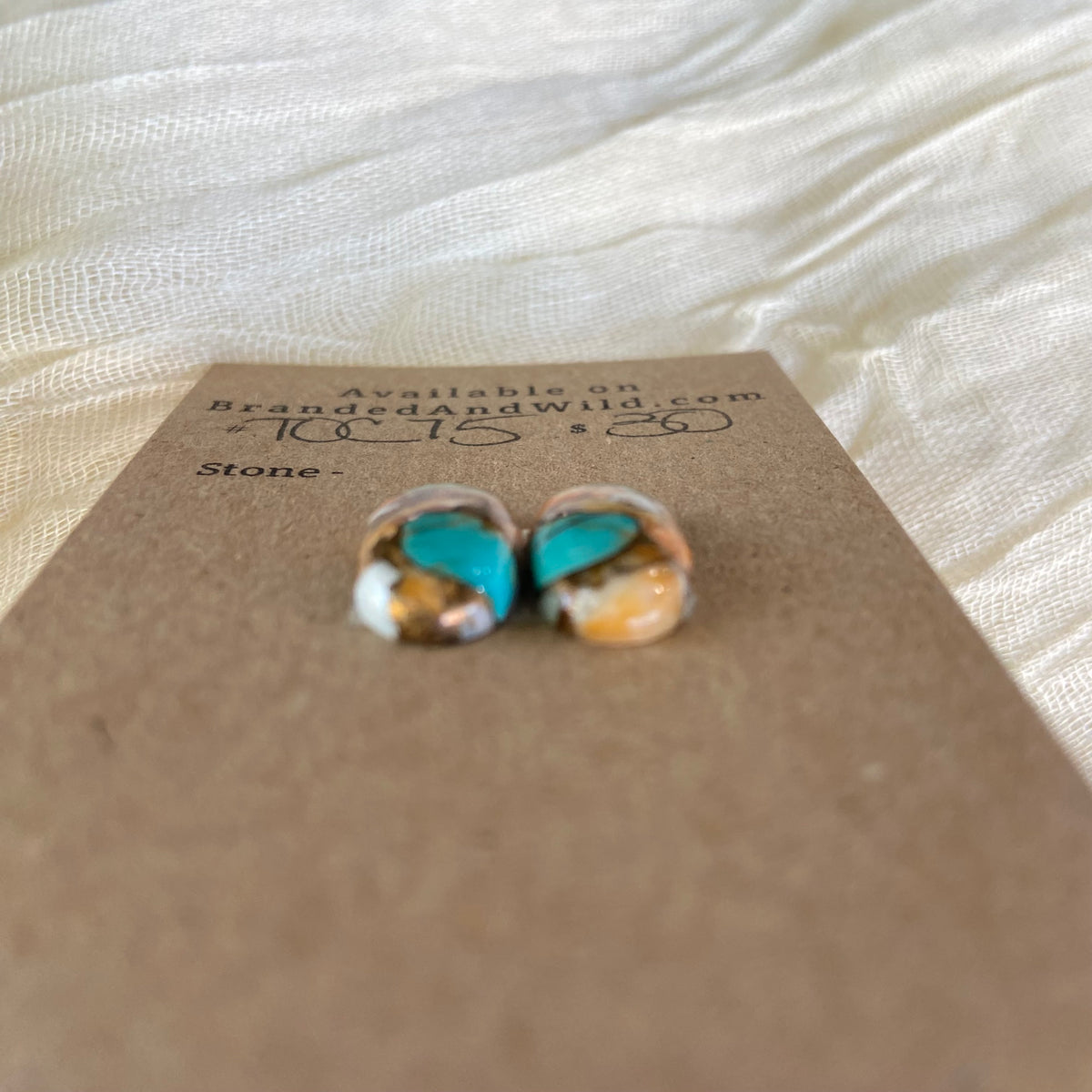 Turquoise, Oyster Shell, Copper Cabochon - TOC75 C168143B-9485-44C6-83C1-033B944F57DC Brandedandwild.com