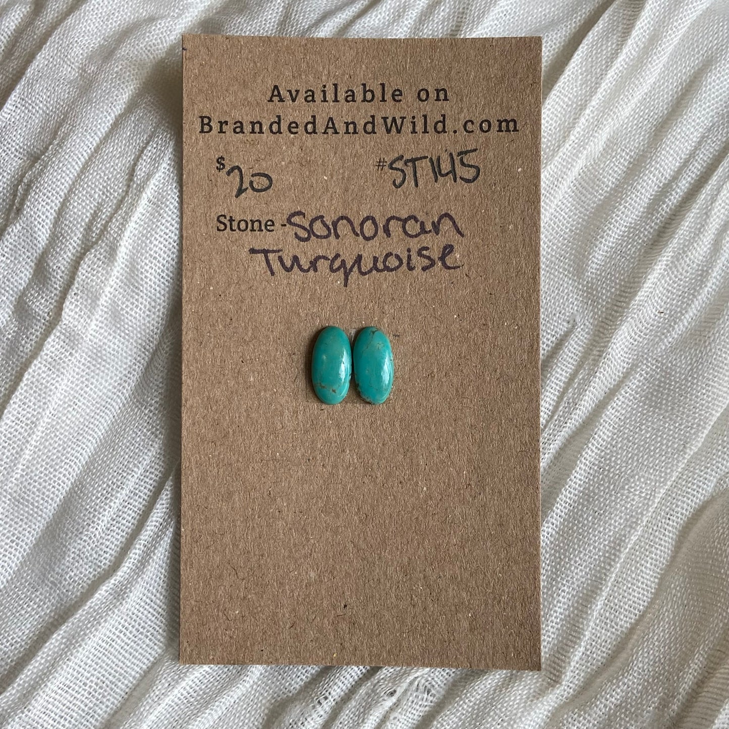 Sonoran Turquoise Cabochon - ST145 C1682BC5-EE89-45AA-AA0E-52C973270201 Brandedandwild.com