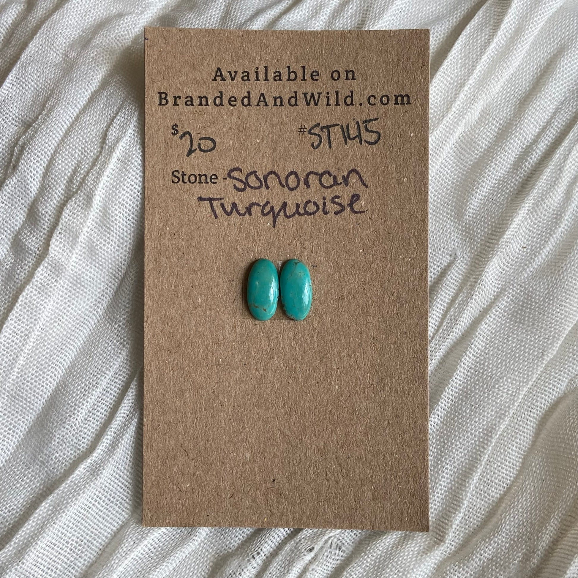 Sonoran Turquoise Cabochon - ST145 C1682BC5-EE89-45AA-AA0E-52C973270201 Brandedandwild.com
