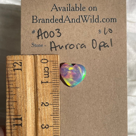 Aurora Opal Cabochon - A003 C16919AA-FCDD-4EA9-B729-1169B48D1812 Brandedandwild.com