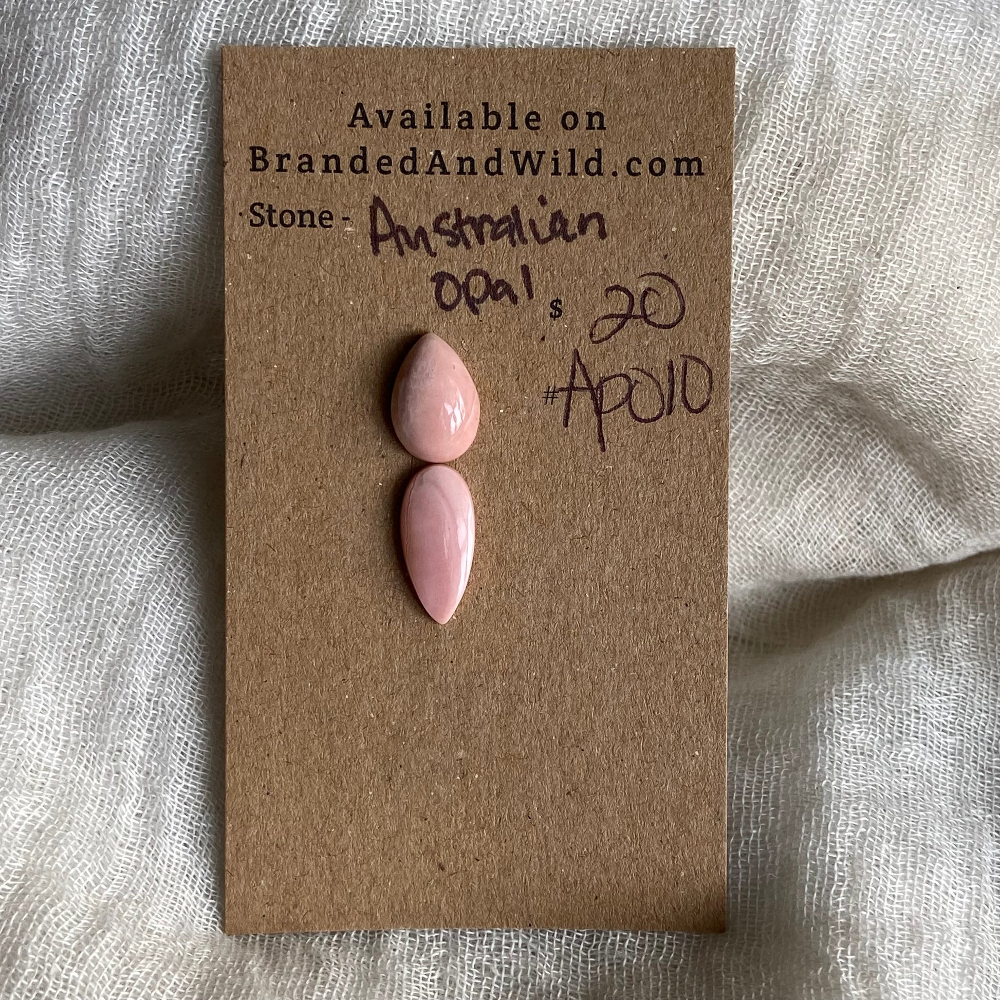 Australian Pink Opal Cabochon - AP010 C1A39C8B-51DA-42DA-A8DB-078DC9DB0FD0 Brandedandwild.com