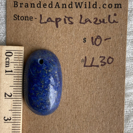 Lapis Lazuli Cabochon -Drilled- LL30