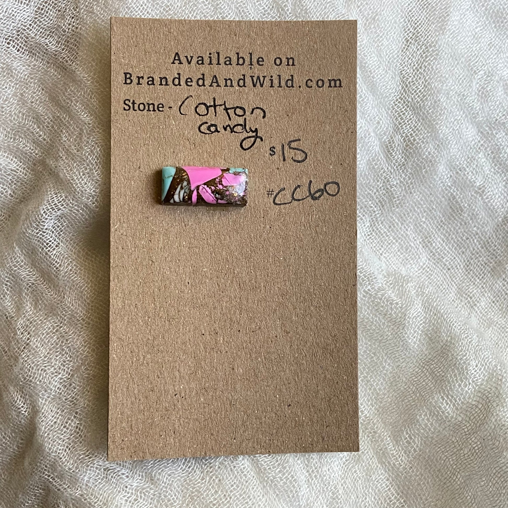 Cotton Candy Cabochon - CC60 C1DFAA59-DEE0-4CE6-9314-557F26BFCEAB Brandedandwild.com