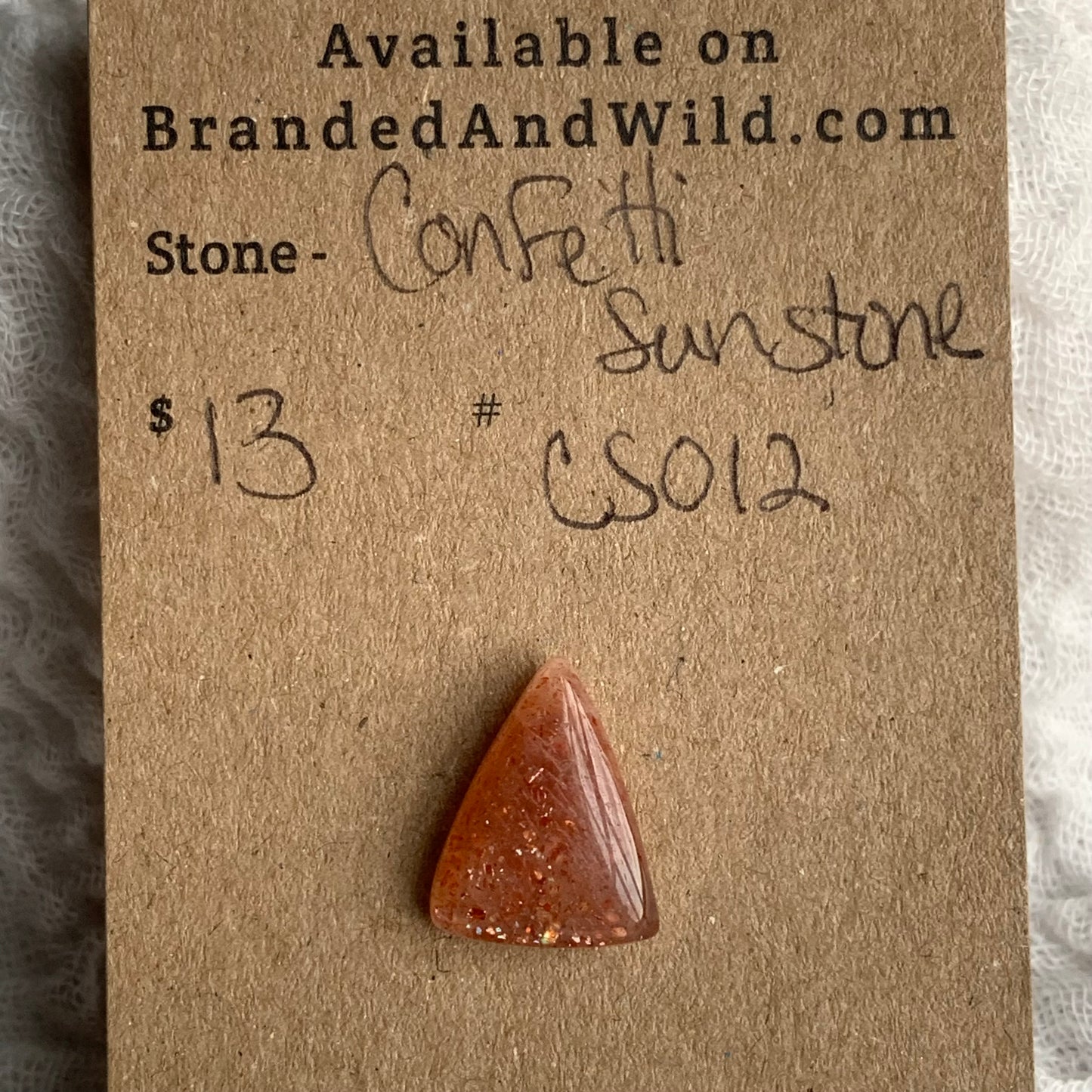 Confetti Sunstone Cabochon - CS012