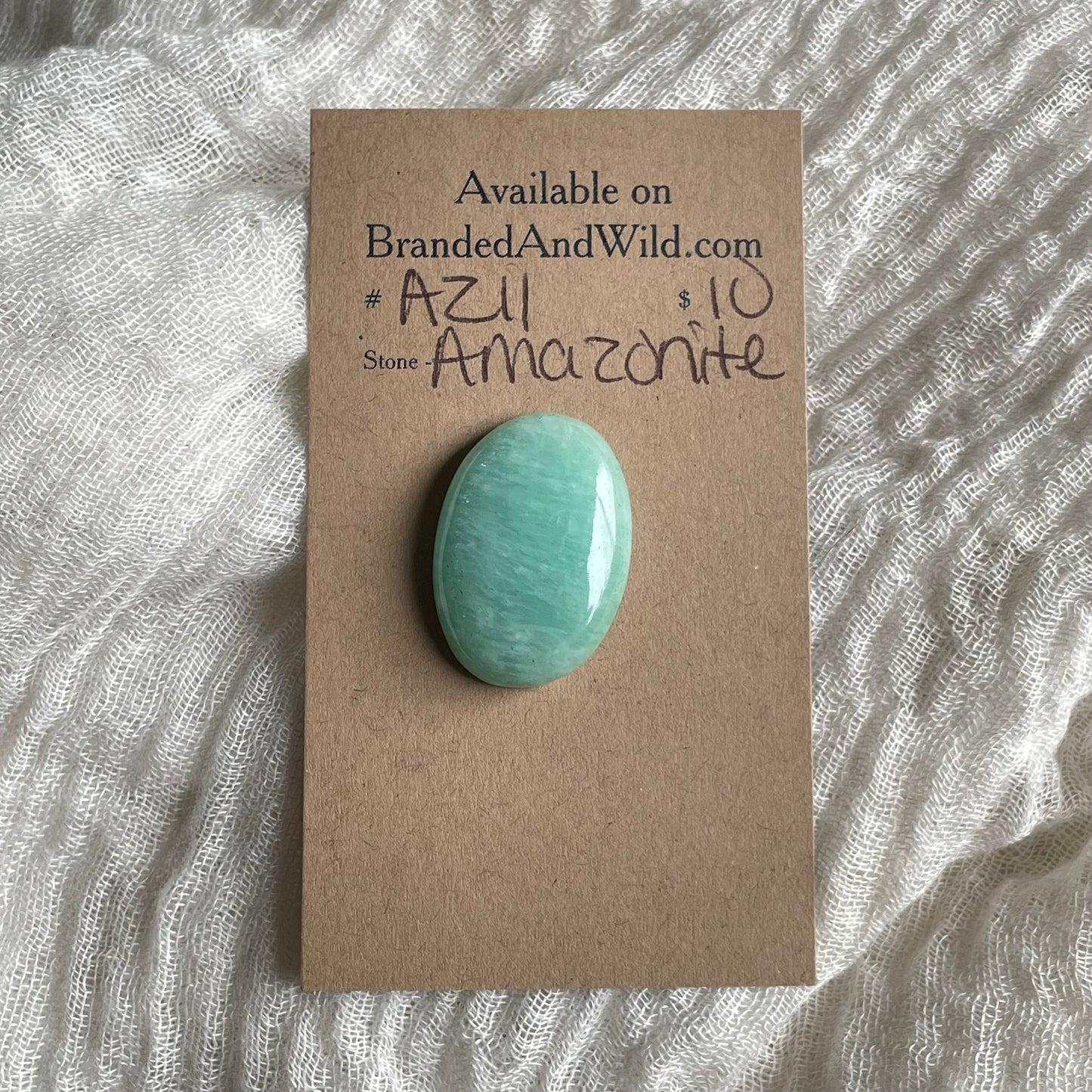 Amazonite Cabochon - AZ11 C2047042-63C4-47B8-9C6A-DEAEA8C58792 Brandedandwild.com