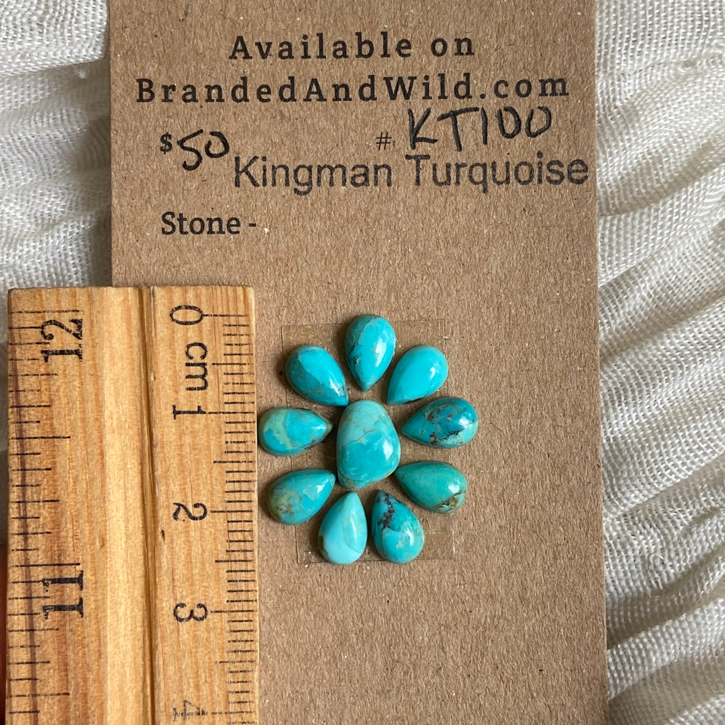Kingman Turquoise Cabochon - KT100 C2118F9F-7A47-47FD-8234-F29F6A7C22DB Brandedandwild.com