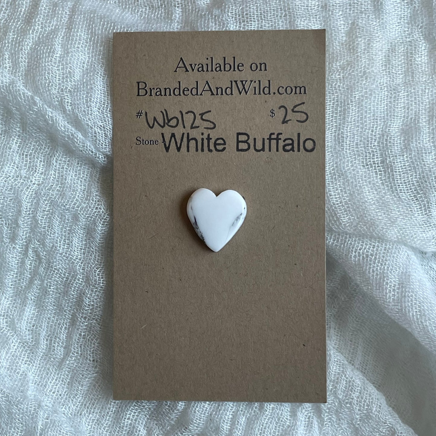 White Buffalo Cabochon - WB125