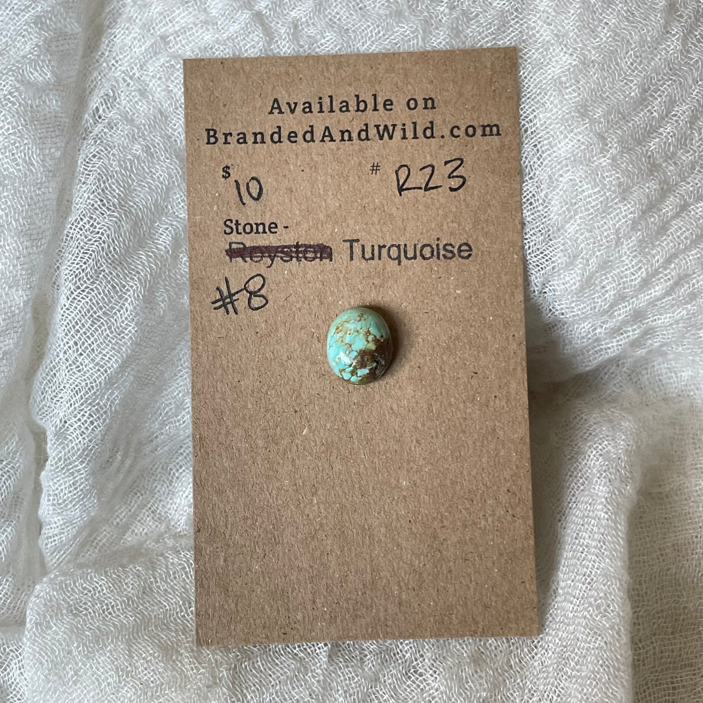 #8 Turquoise Cabochon - R23 C2546C2D-E460-42C2-B228-E62B26F454B8 Brandedandwild.com
