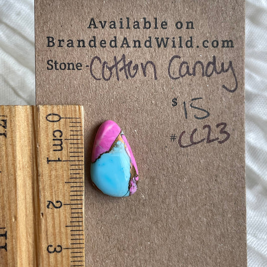 Cotton Candy Cabochon - CC23 C2778E71-FE32-4689-81E2-8EBB05140872 Brandedandwild.com