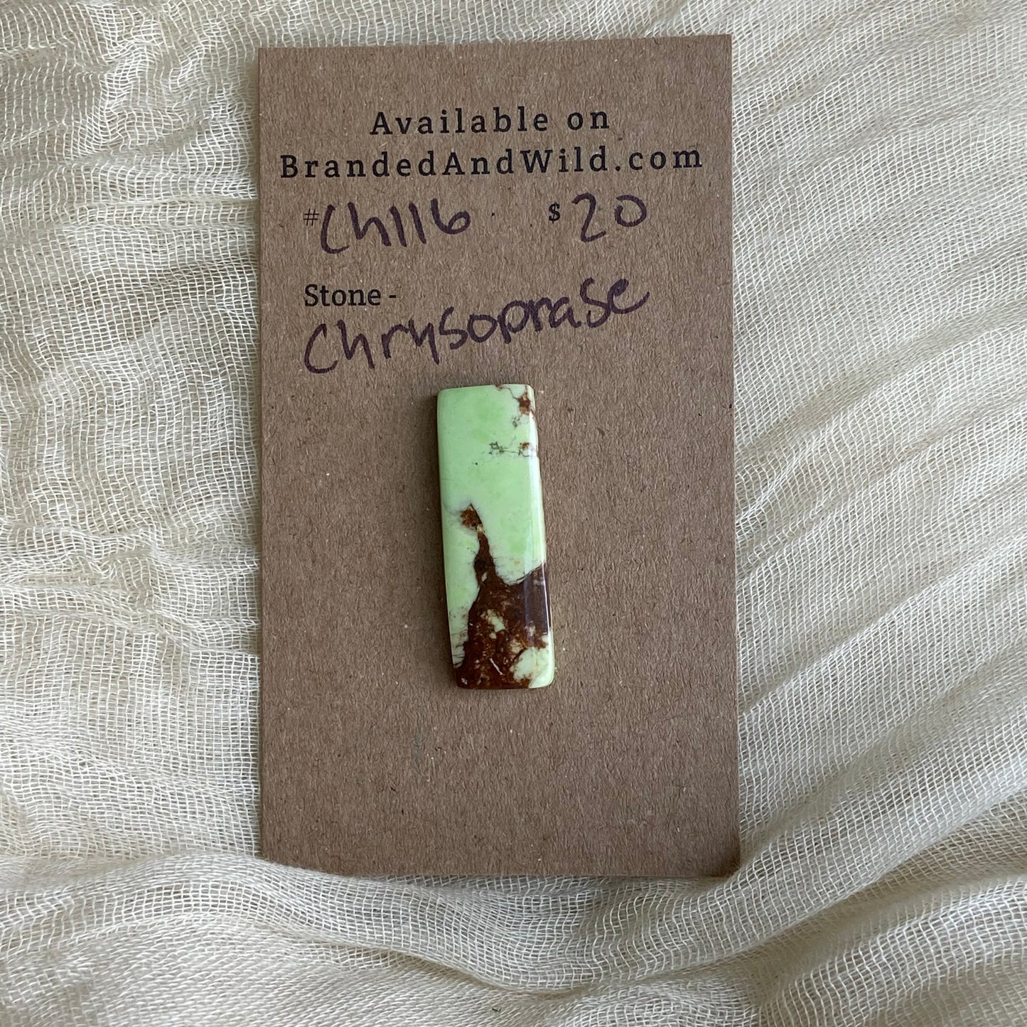 Chrysoprase Cabochon - Ch116
