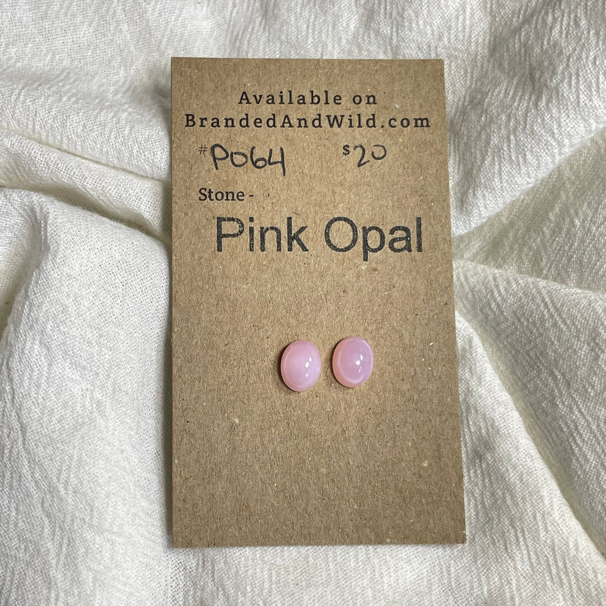 Pink Opal Cabochon - PO64 C2938501-5EA2-4954-BCAC-F7520A289307 Brandedandwild.com