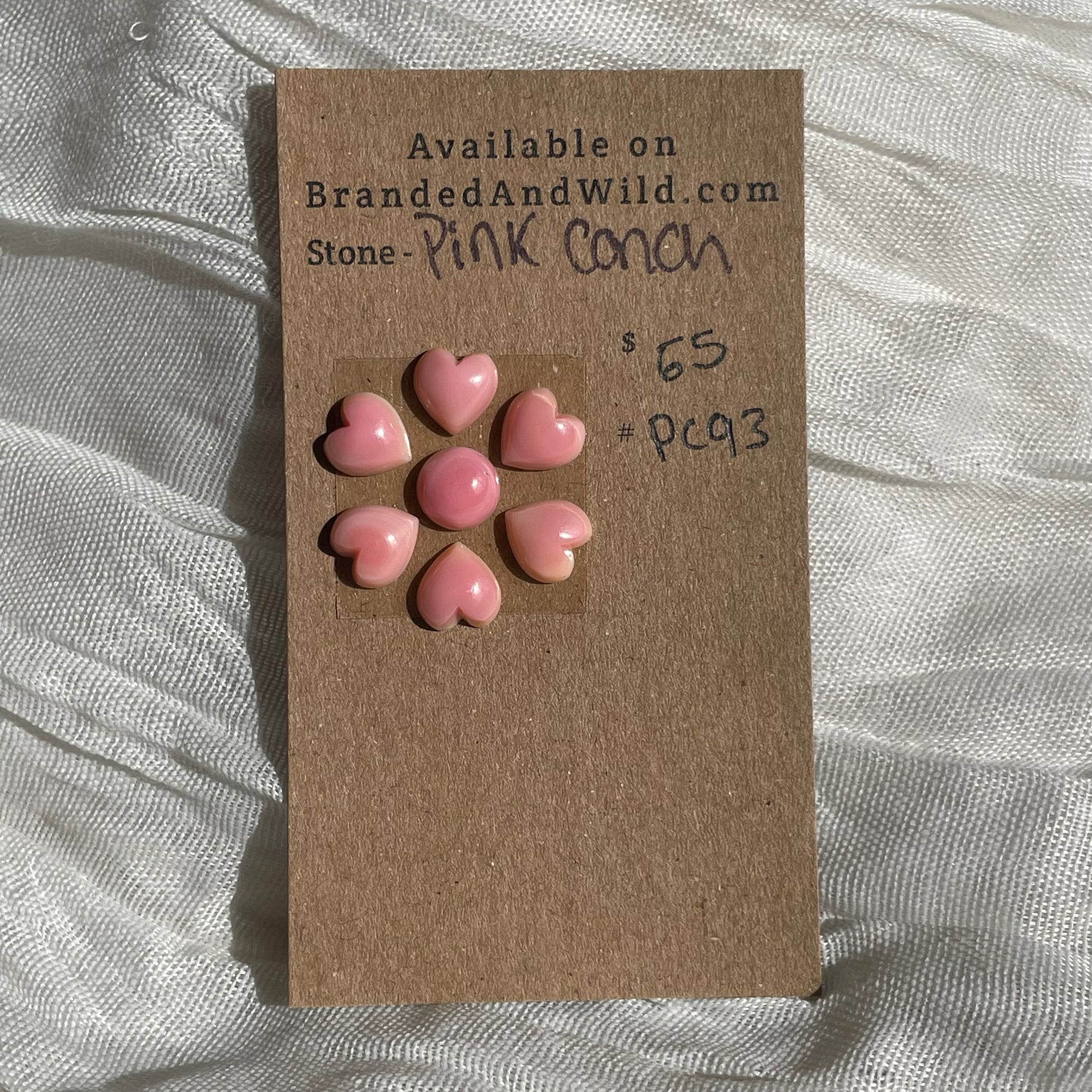 Pink Conch Cabochon - PC93 C29B2289-5052-4D38-8C76-0A8BF029DD52 Brandedandwild.com