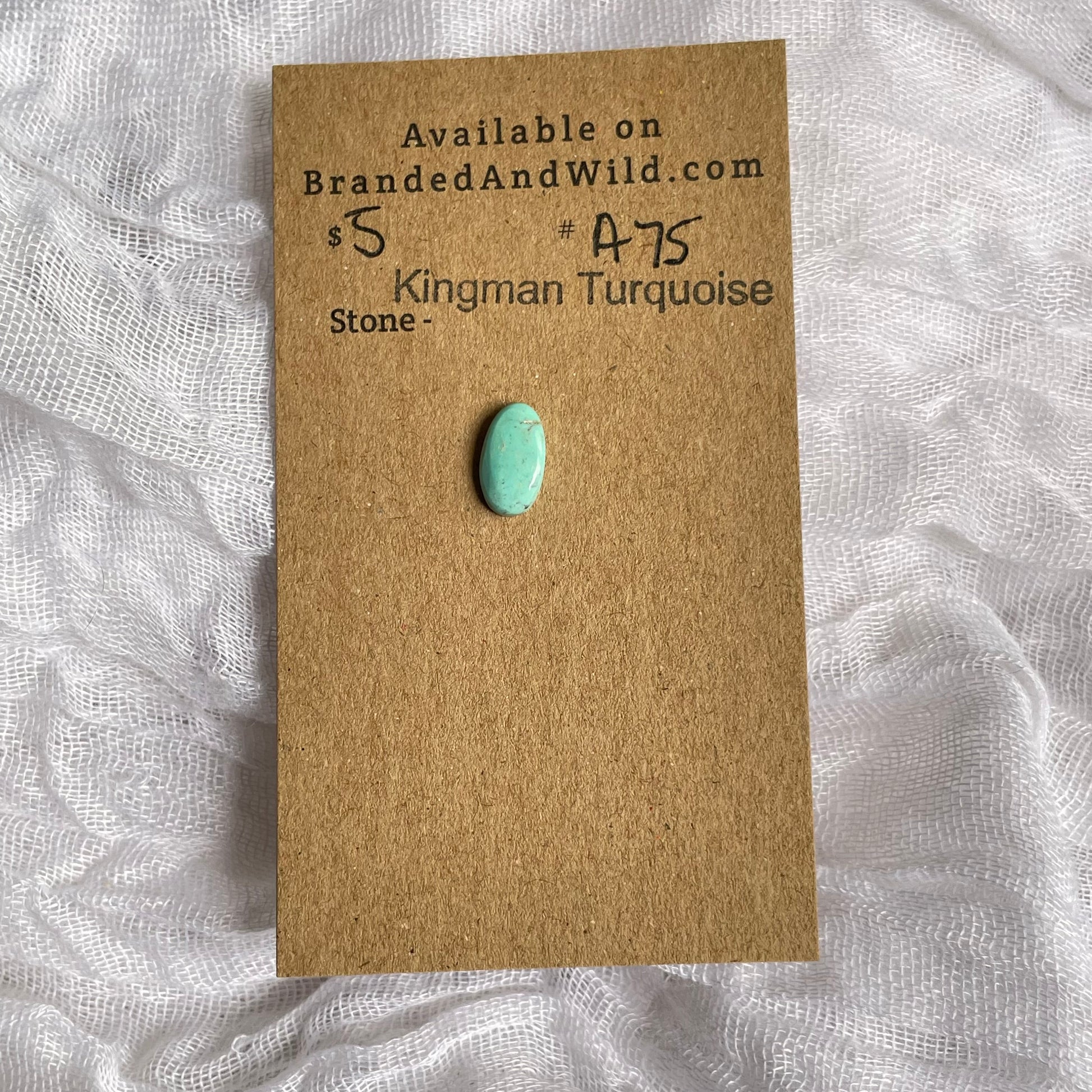 Kingman Turquoise Cabochon - KT75 C29E76B4-9682-4C6A-8743-978E27AD344E Brandedandwild.com