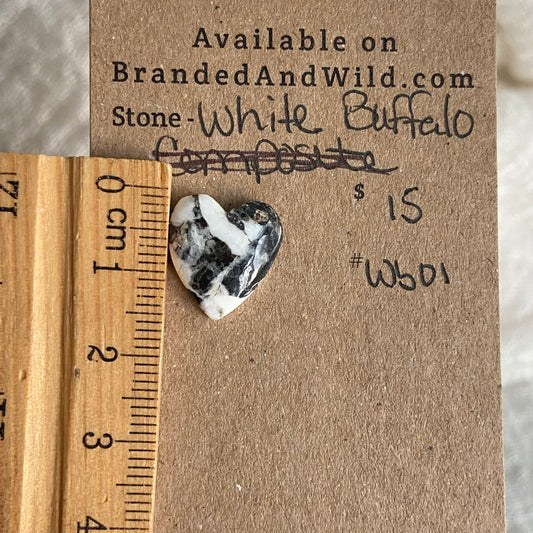 White Buffalo Cabochon - WB01