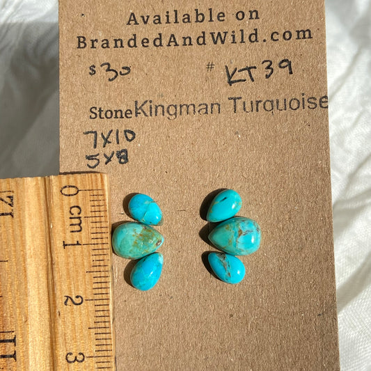 Kingman Turquoise Cabochon - KT39 C2C332DA-D9E2-4778-A224-98EC47EFB185 Brandedandwild.com