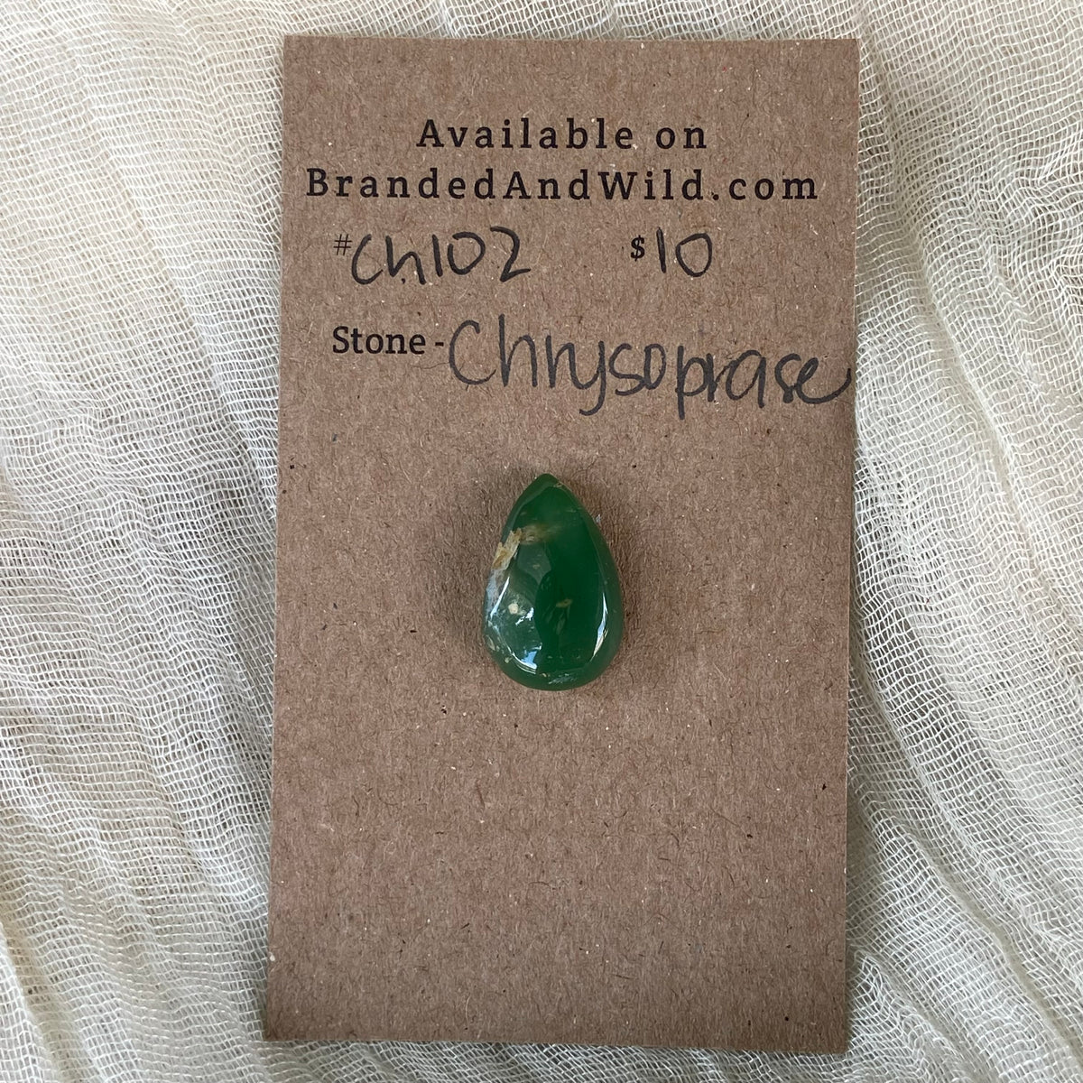 Chrysoprase Cabochon - Ch102 C2DEC7EE-C019-4081-8CC0-1AB5B7BC59C5 Brandedandwild.com