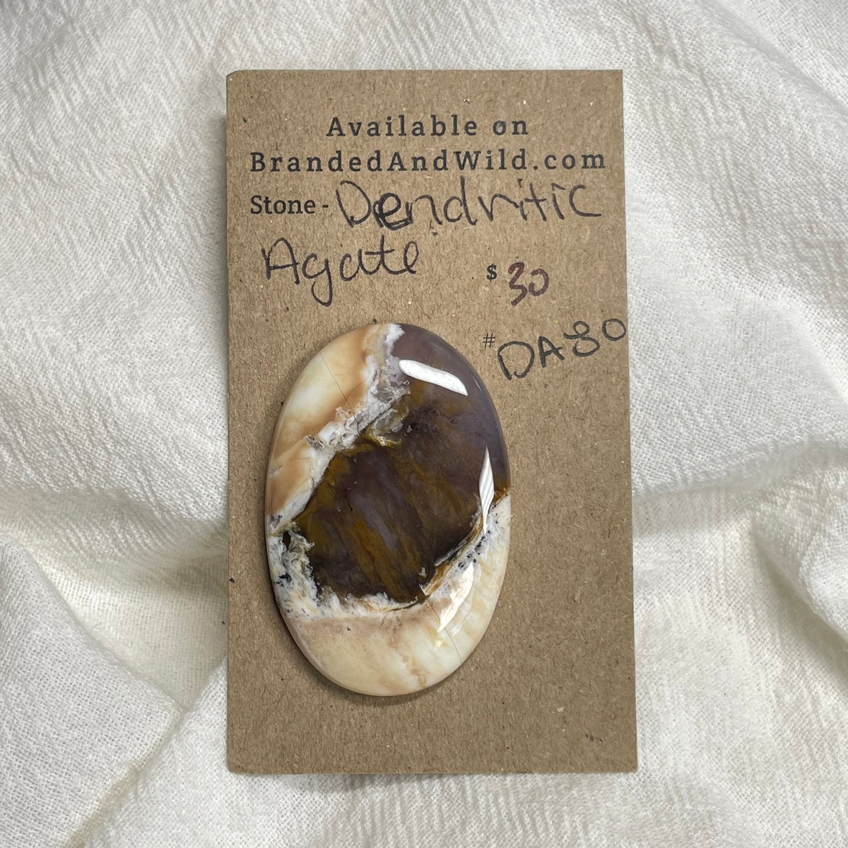 Dendritic Agate Cabochon - DA80