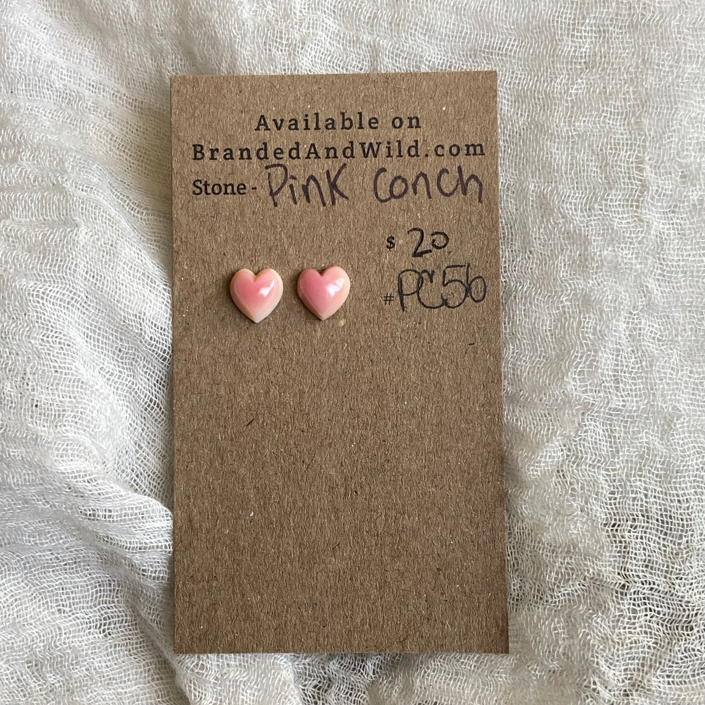 Pink Conch Cabochon - PC56 C332AF6E-AF56-4D9E-A55B-FDB8A25C6083 Brandedandwild.com