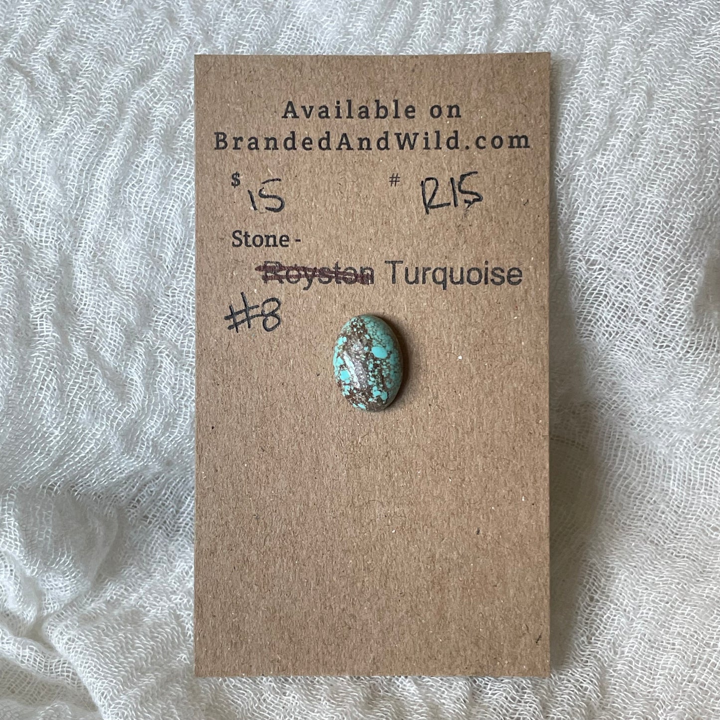 #8 Turquoise Cabochon - R15 C33801DE-3A8C-43D6-B95C-47A36EB2AE9B Brandedandwild.com