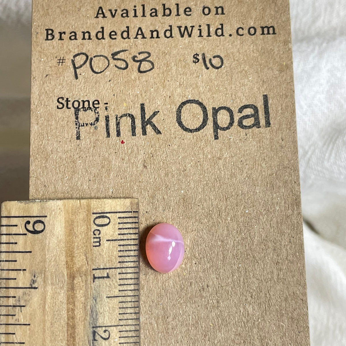 Pink Opal Cabochon - PO58 C33A8C52-B7BF-4FB7-84B2-B94C1F514F76 Brandedandwild.com