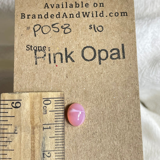 Pink Opal Cabochon - PO58 C33A8C52-B7BF-4FB7-84B2-B94C1F514F76 Brandedandwild.com