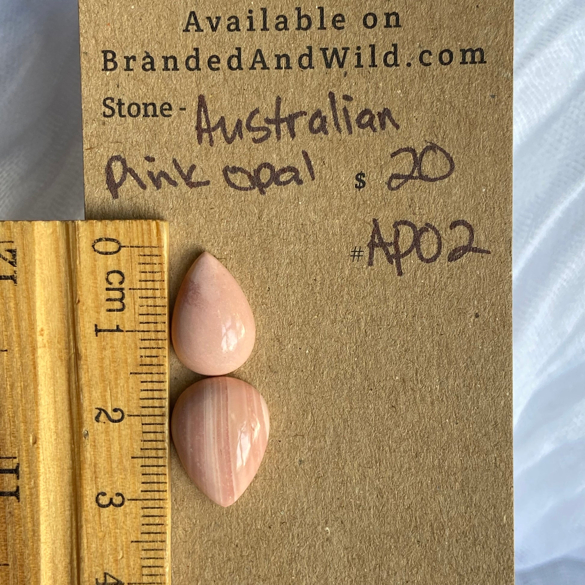 Australian Pink Opal Cabochon - APO2 C36261B9-237D-45CC-B8AB-2D856C894853 Brandedandwild.com