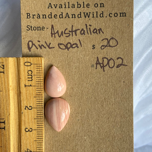 Australian Pink Opal Cabochon - APO2 C36261B9-237D-45CC-B8AB-2D856C894853 Brandedandwild.com