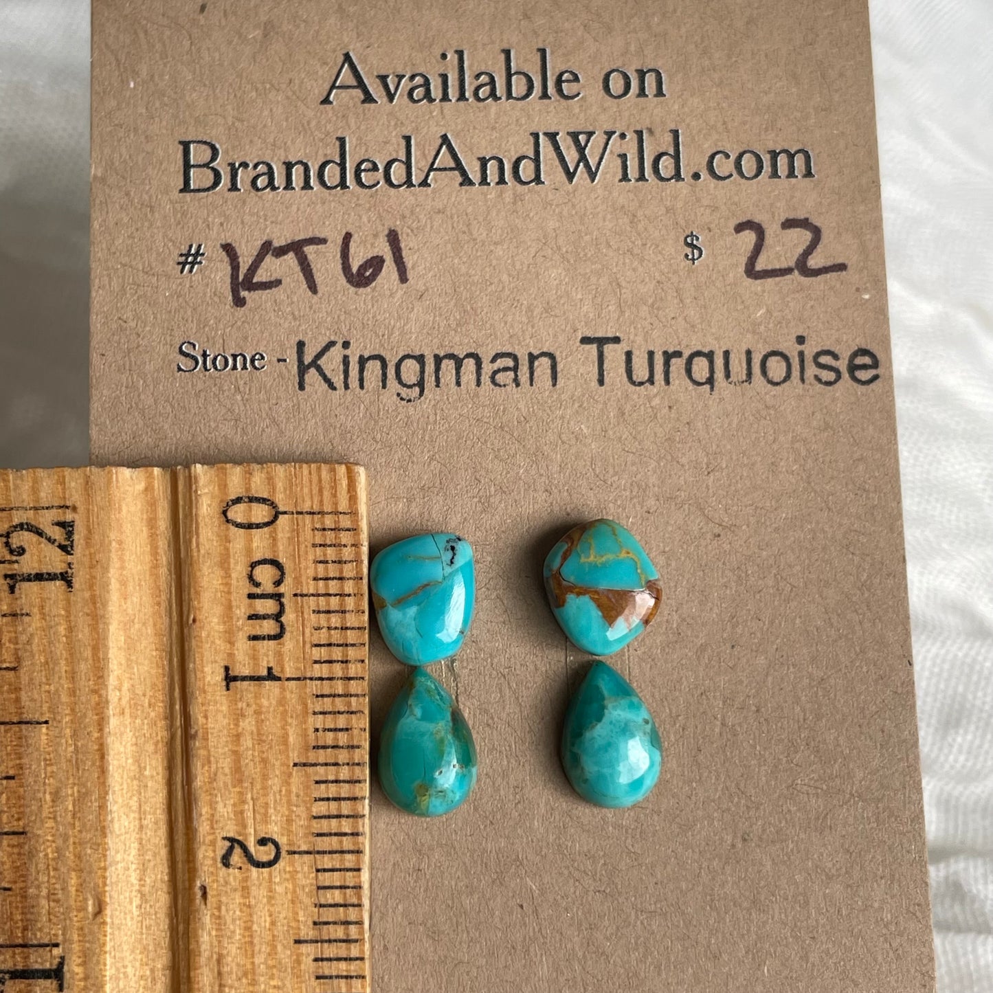 Kingman Turquoise Cabochon - KT35 C39A8A2A-EA26-4238-9A6E-631C83B73E61 Brandedandwild.com