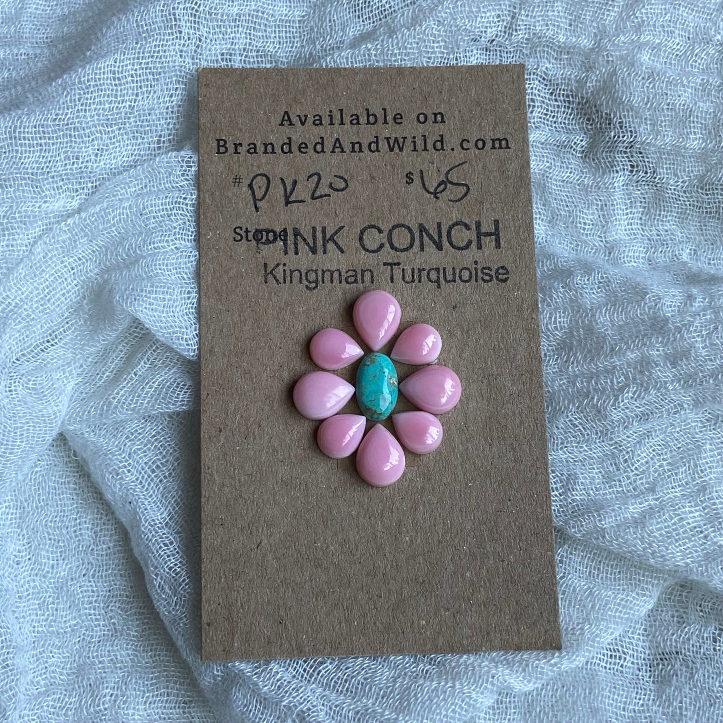 Pink Conch / Oyster Shell Cabochon - PK20
