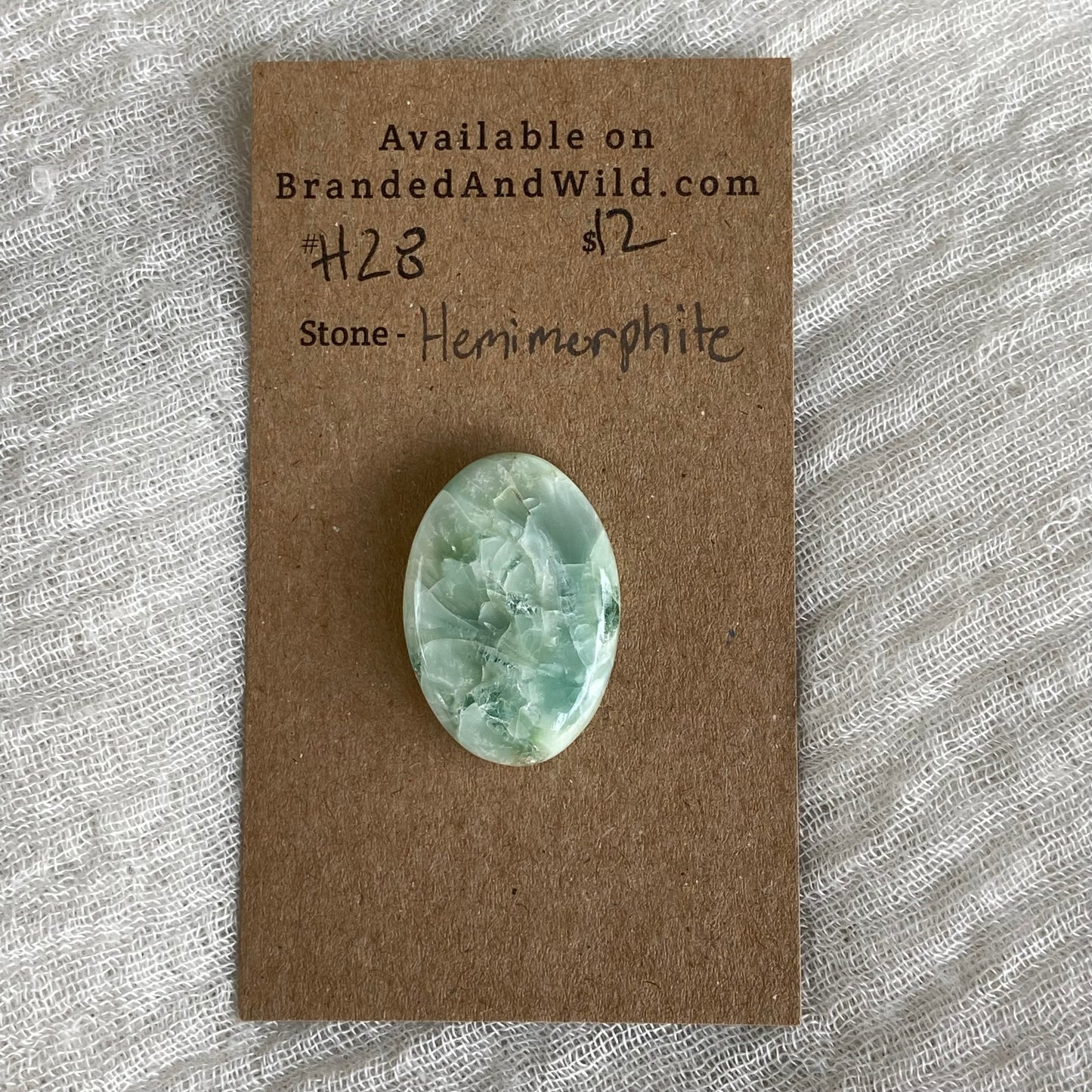 Hemimorite Cabochon - H28