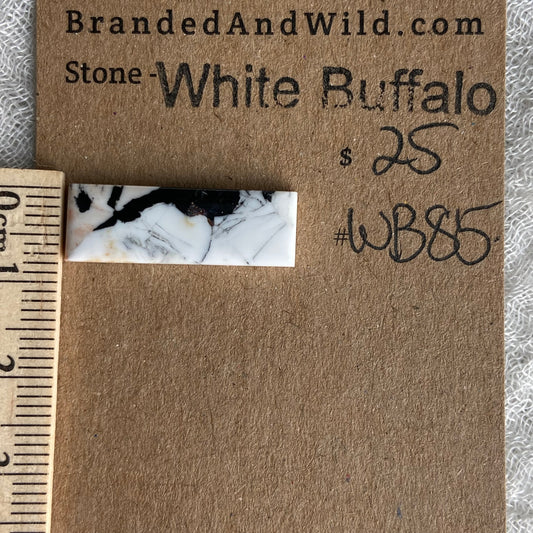 White Buffalo Cabochon - WB85