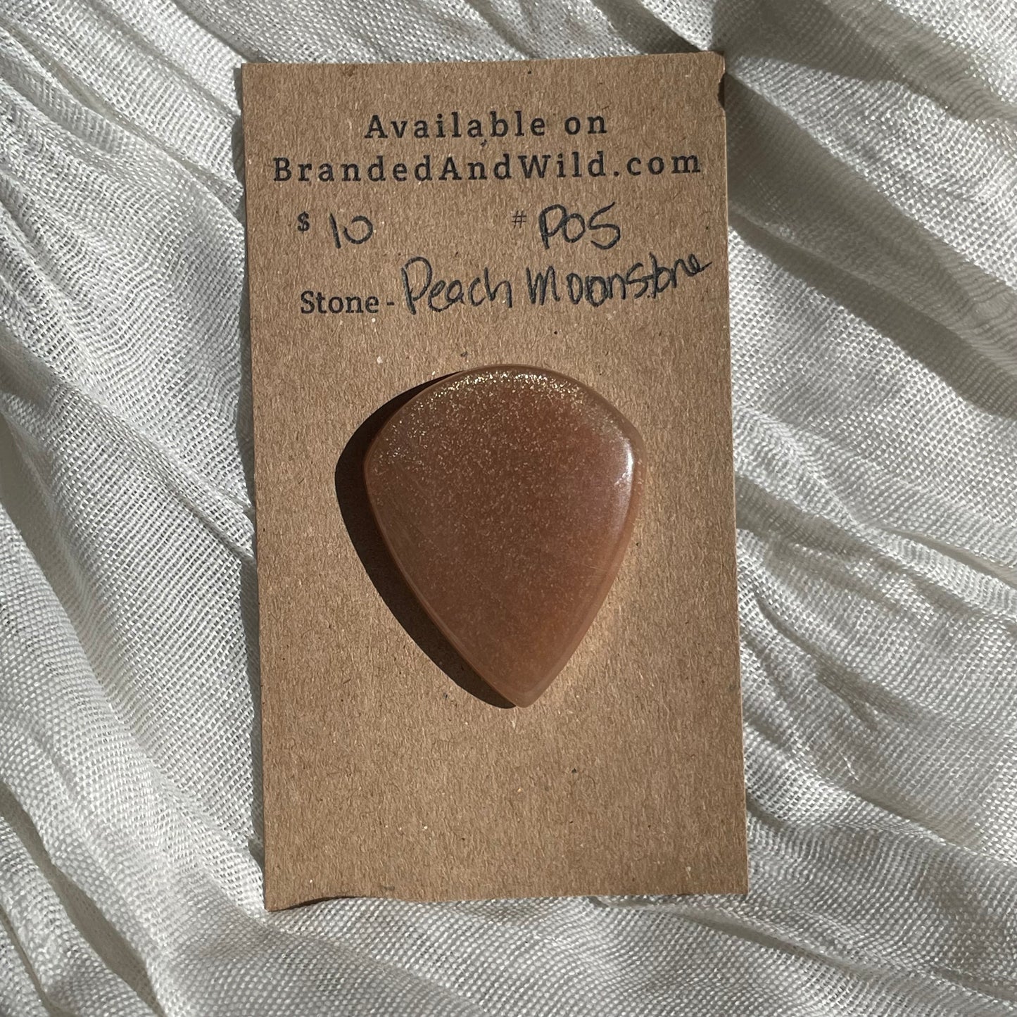 Peach Moonstone cabochon - P05 C3AE89DE-F9FB-4AC3-9DA9-32DA57CD42E9 Brandedandwild.com