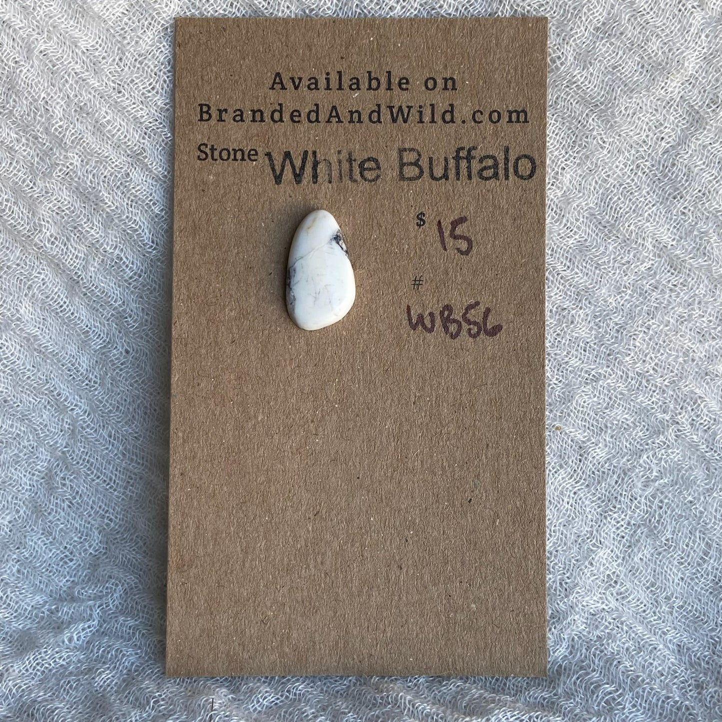 White Buffalo Cabochon - WB56