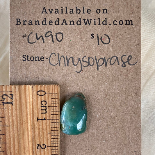 Chrysoprase Cabochon - Ch90 C3D1C777-F246-49A4-8568-685193F396BC Brandedandwild.com