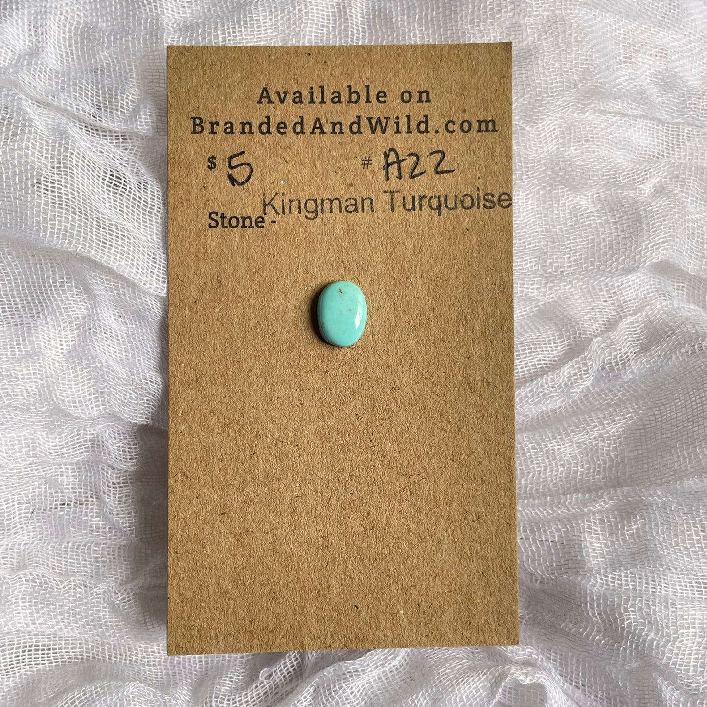 Kingman Turquoise Cabochon - KT22 C3D46008-AEF5-4338-AF82-4A80BB17A903 Brandedandwild.com