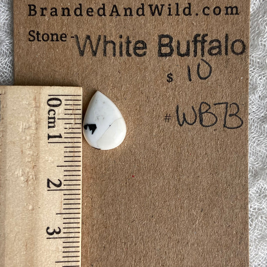 White Buffalo Cabochon - WB73