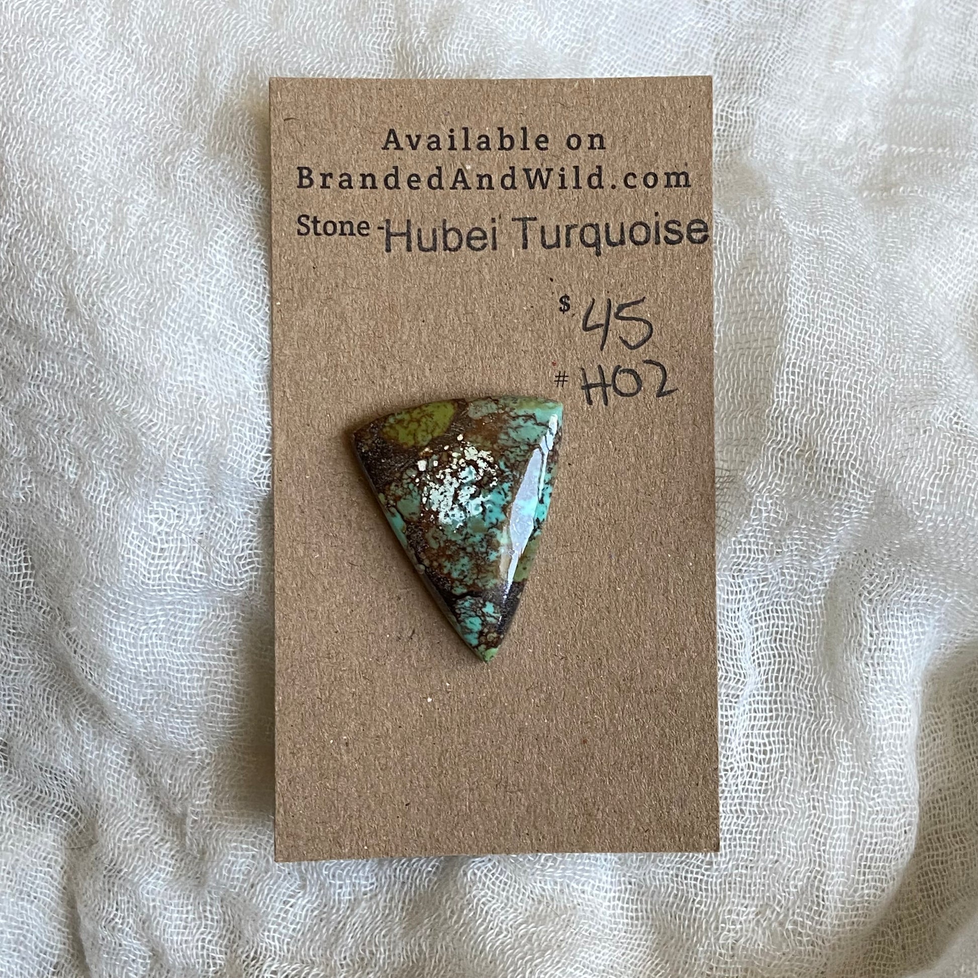 Hubei Turquoise Cabochon - H02 C3DC1EA1-5BD1-41E6-B8AF-9152866162B7 Brandedandwild.com