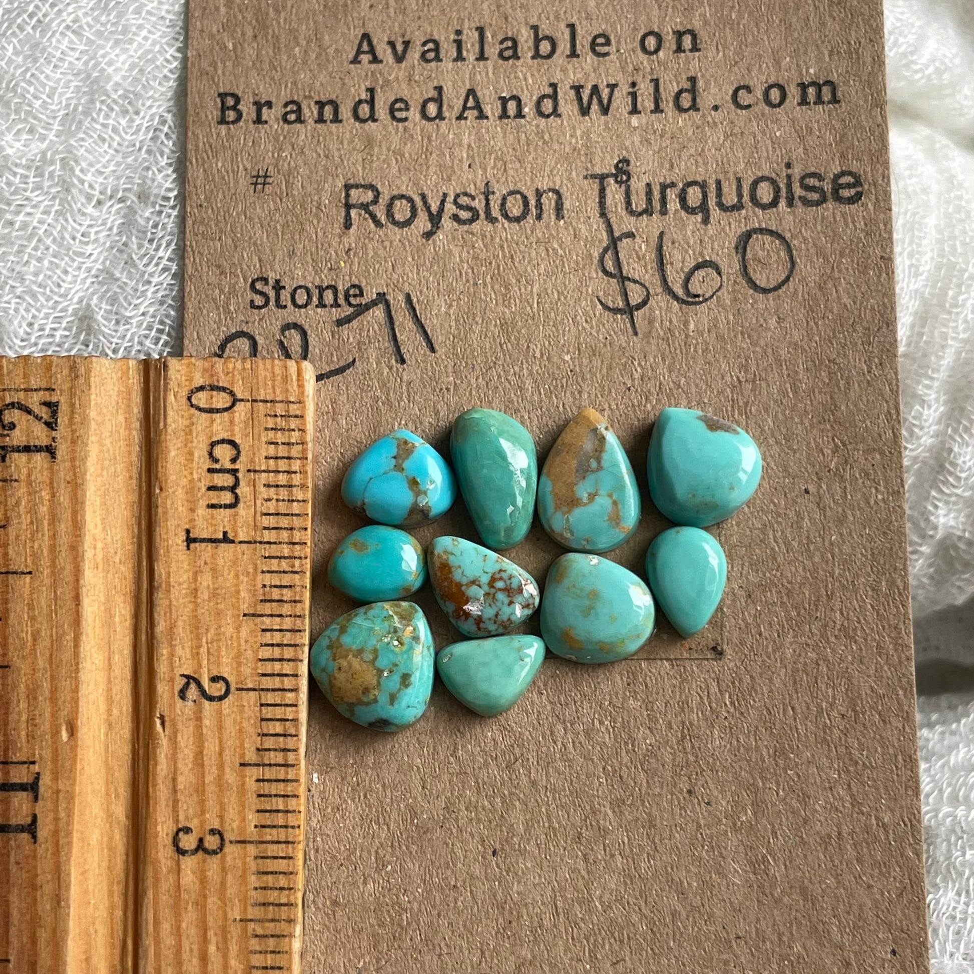 Royston Turquoise cabochon - RR71 C4059D52-3222-4A51-9CD2-66CF9A2E60C0 Brandedandwild.com