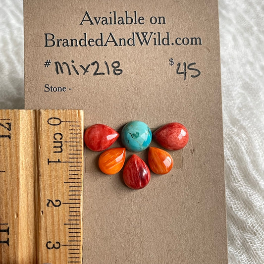 Kingman Mix Cabochon - MIX218 C421D854-0F47-4180-ADA4-E66451FB2304 Brandedandwild.com