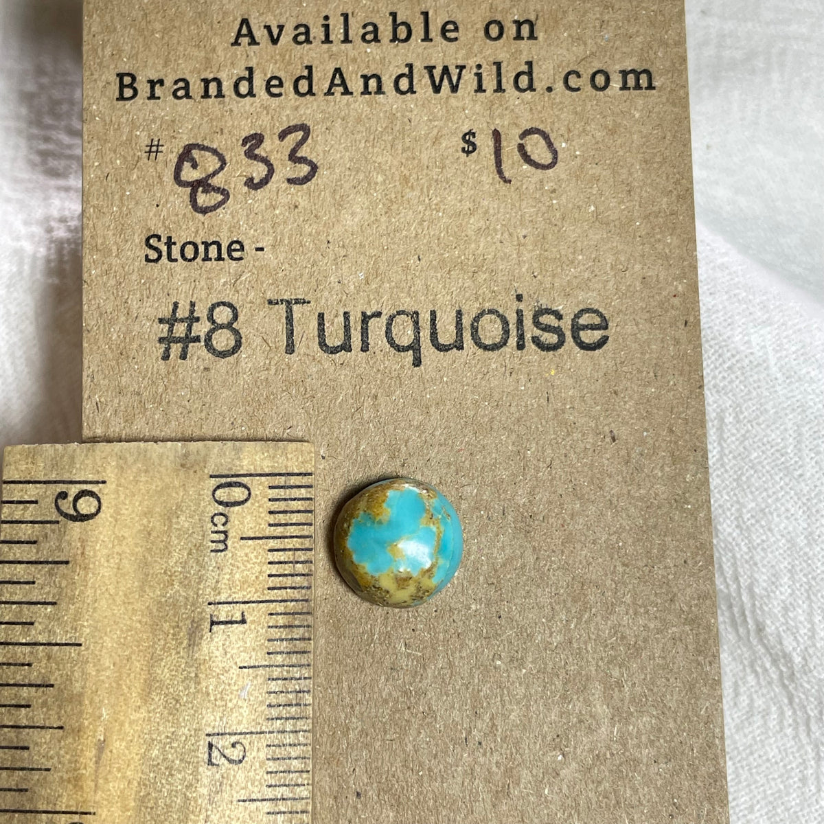 #8 Turquoise Cabochon - #833 C425BD40-FB18-4092-B1B5-BDEAF917DF26 Brandedandwild.com